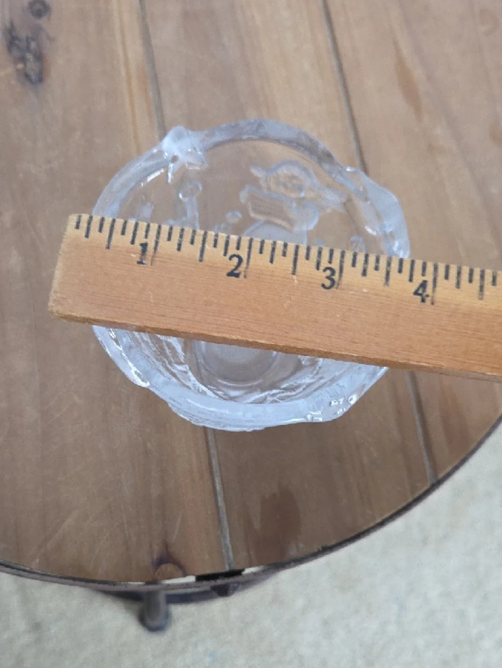 Clear Embossed Glass Candy Dish